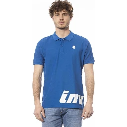 Blue Cotton Polo Shirt
