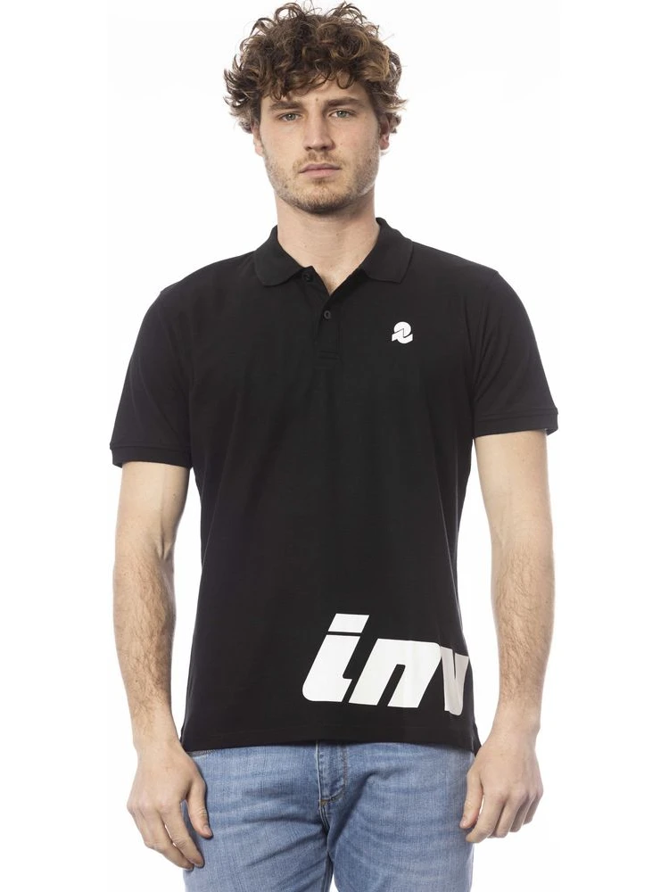 Black Cotton Polo Shirt