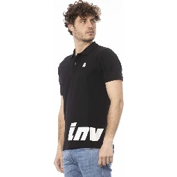 Black Cotton Polo Shirt