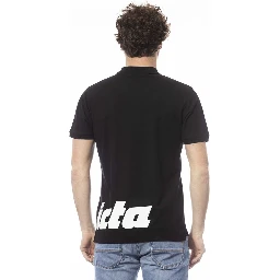 Black Cotton Polo Shirt