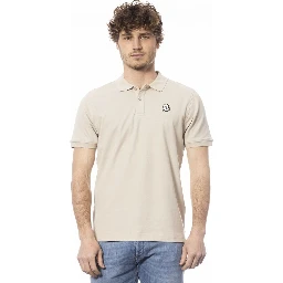 Beige Cotton Polo Shirt