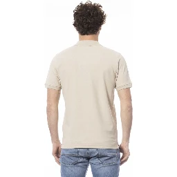 Beige Cotton Polo Shirt