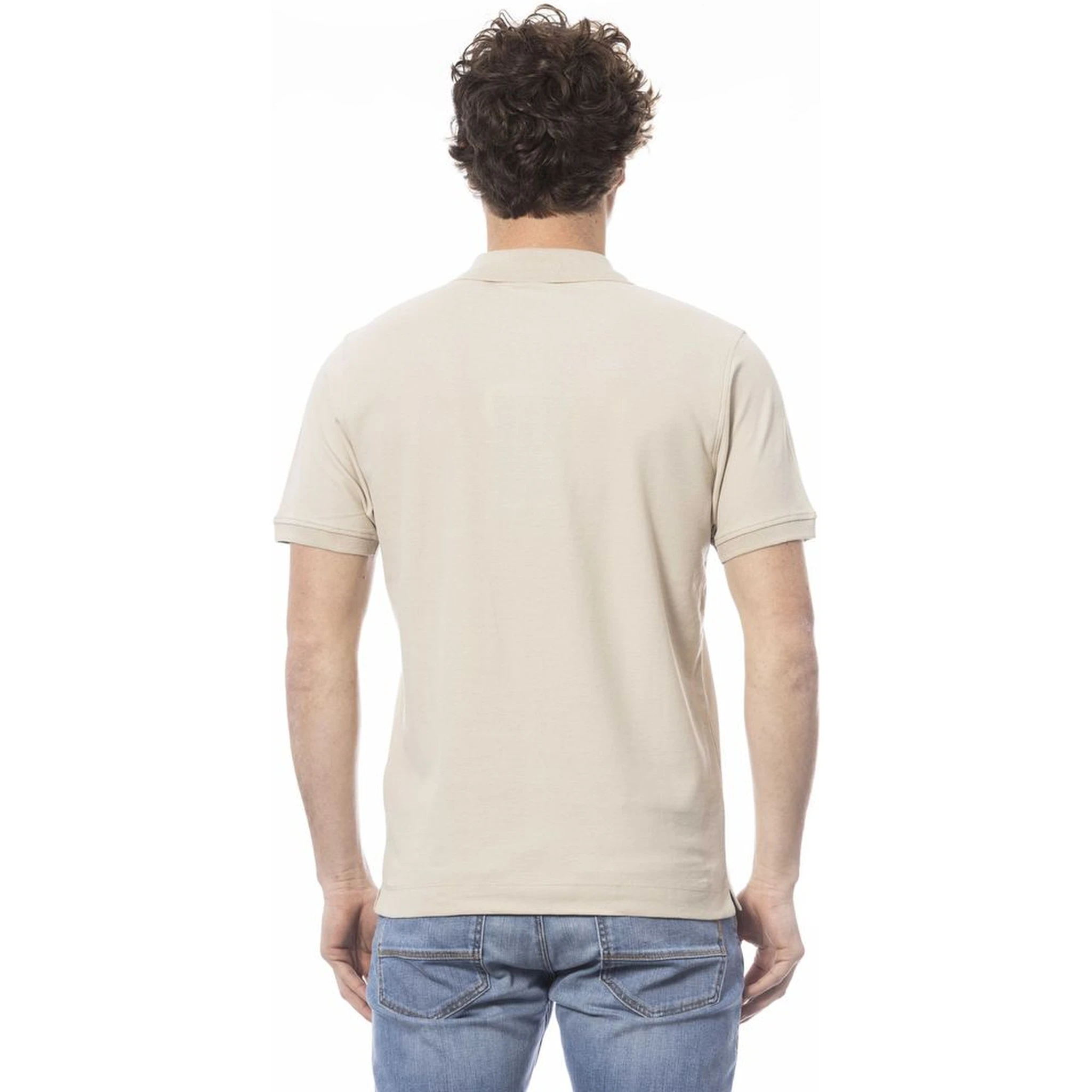 Beige Cotton Polo Shirt