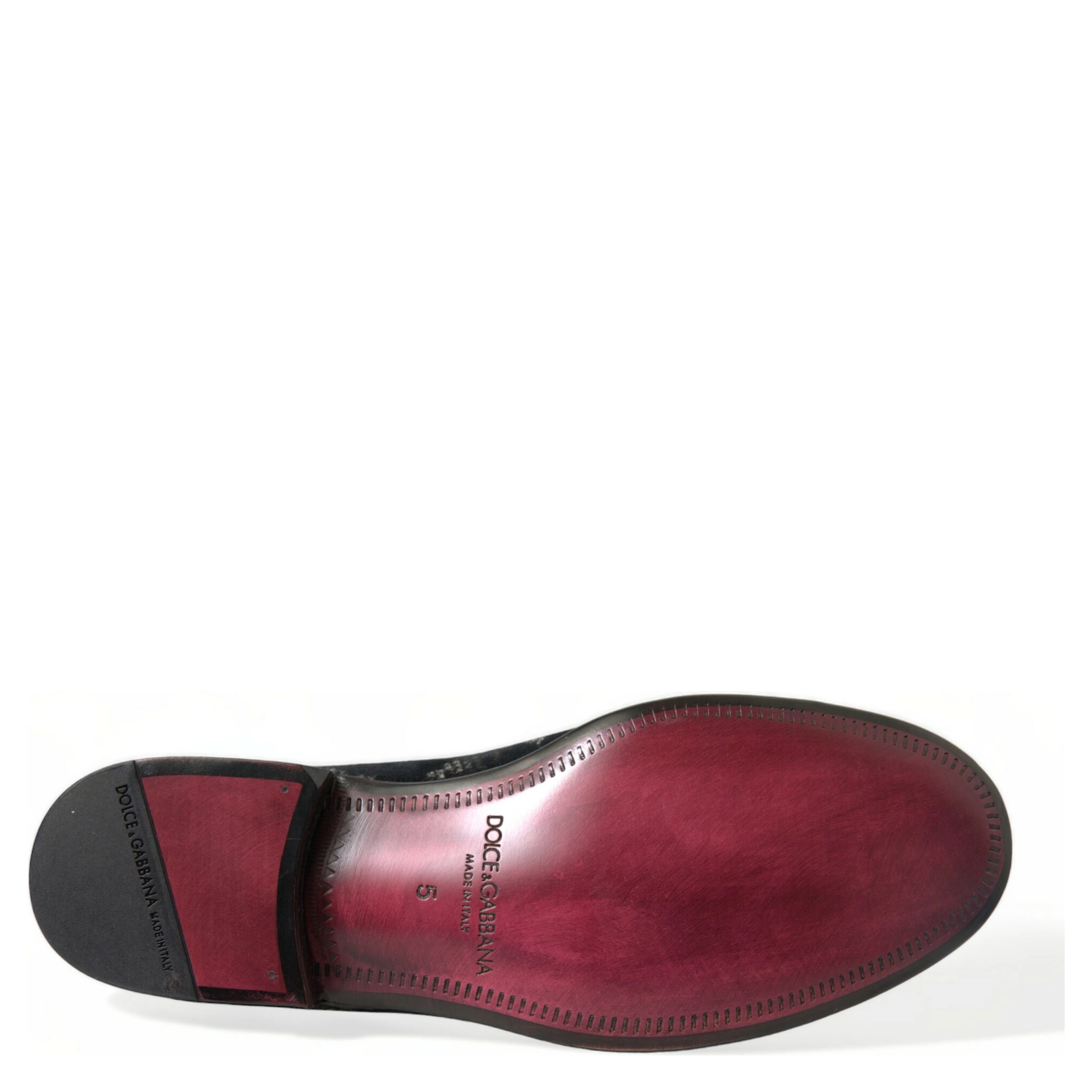 Black Floral Slippers Men Loafers Dress Shoes