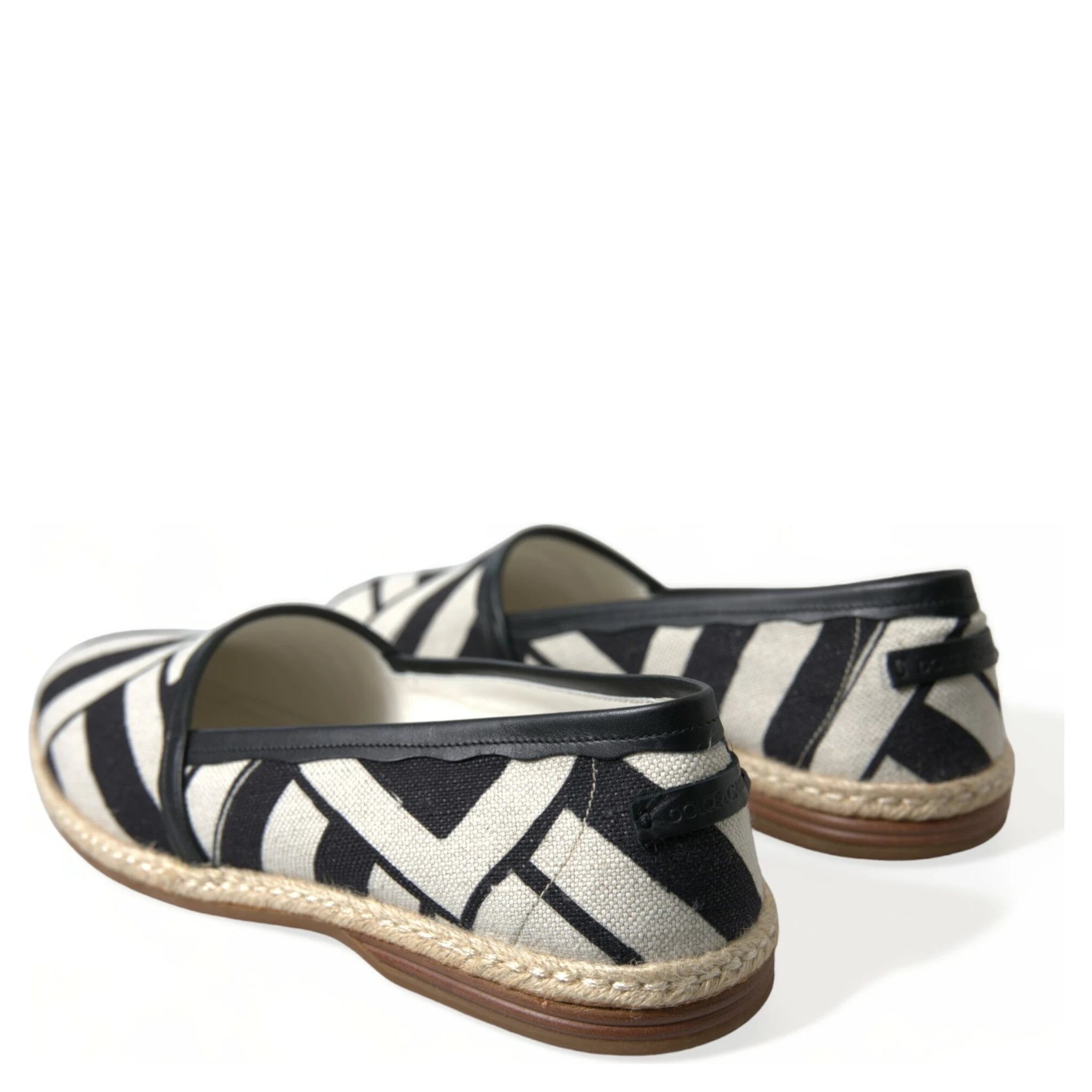 Beige Black Striped Canvas Espadrilles MONDELLO Shoes