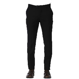 Black Wool Pant