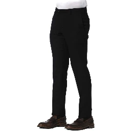 Black Wool Pant