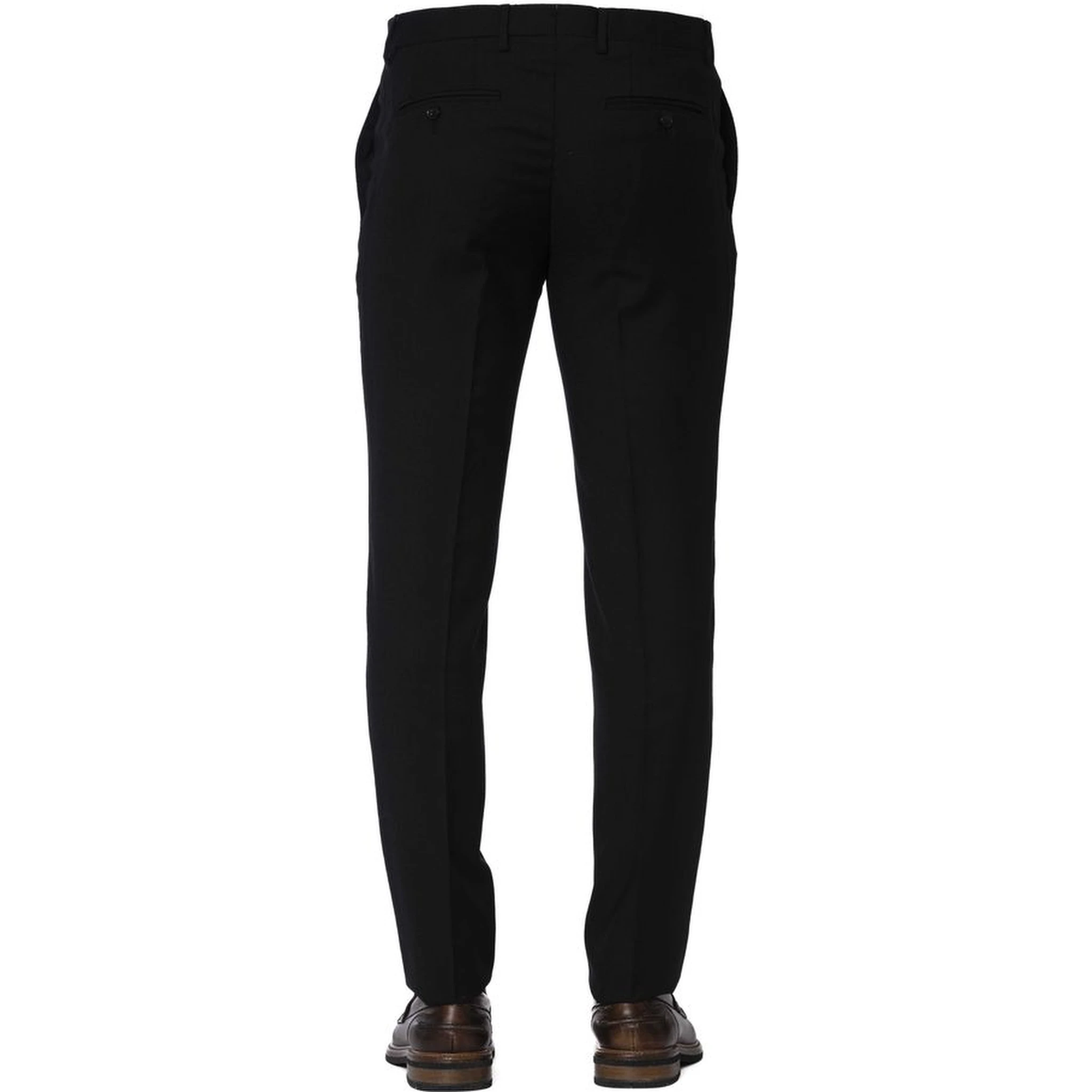 Black Wool Pant