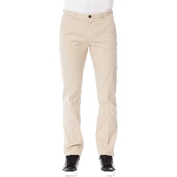 Beige Cotton Pant