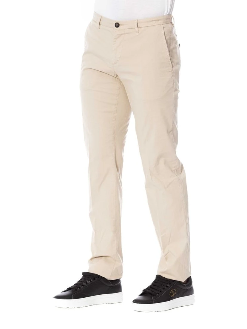 Beige Cotton Pant