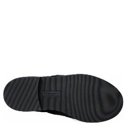 Black Fur Leather Lace Up Derby Dress Shoes