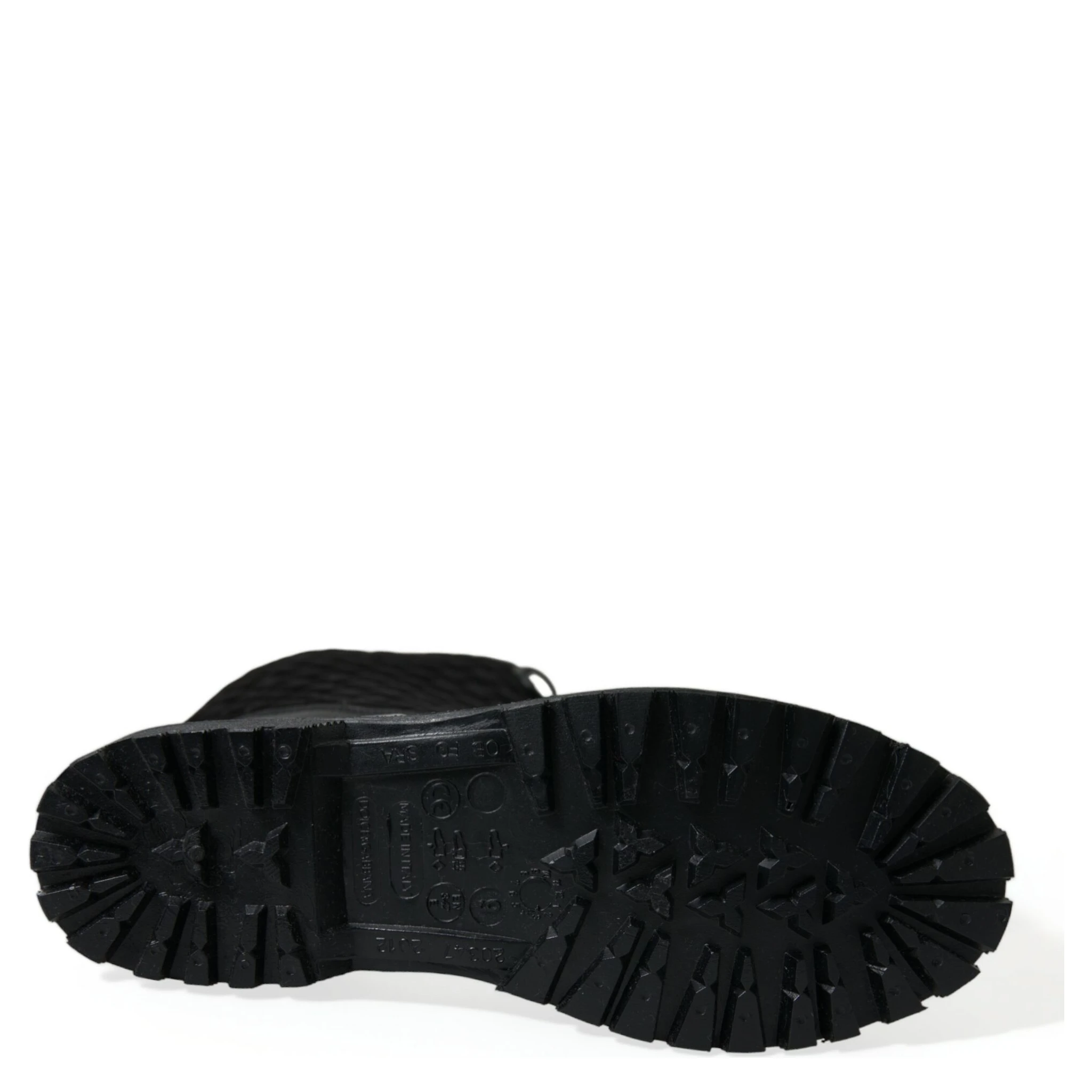 Black Chioggia Rubber Suede Rain Boots Shoes