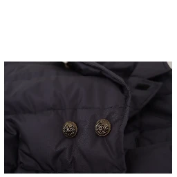 Blue Silk Goat Coat Blouson Winter Jacket