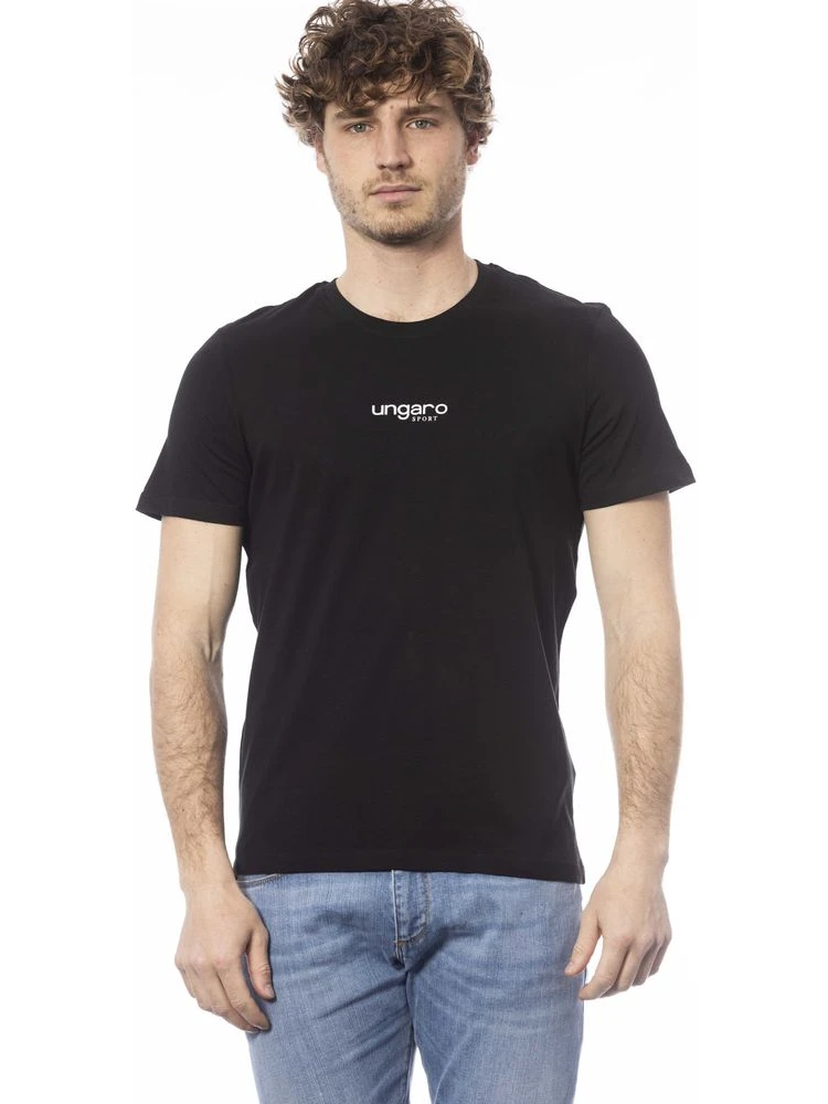 Black Cotton T-Shirt