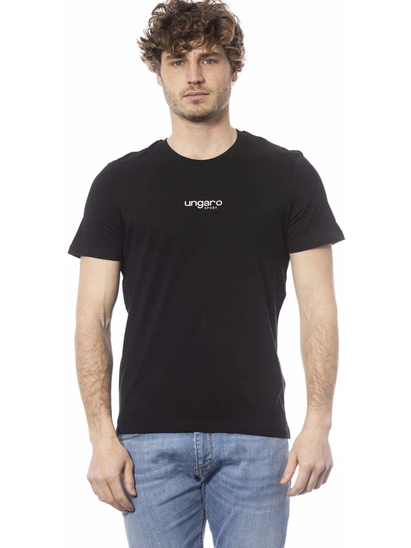 Black Cotton T-Shirt