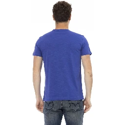 تيشيرت قطني أزرق