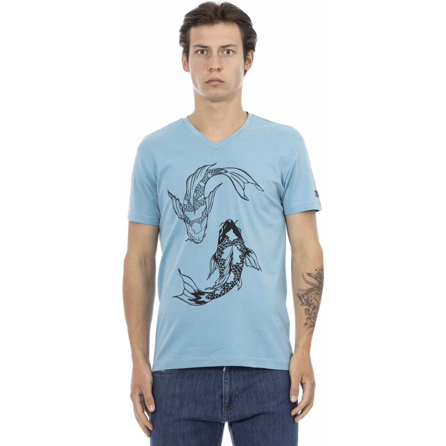 Light Blue Cotton T-Shirt