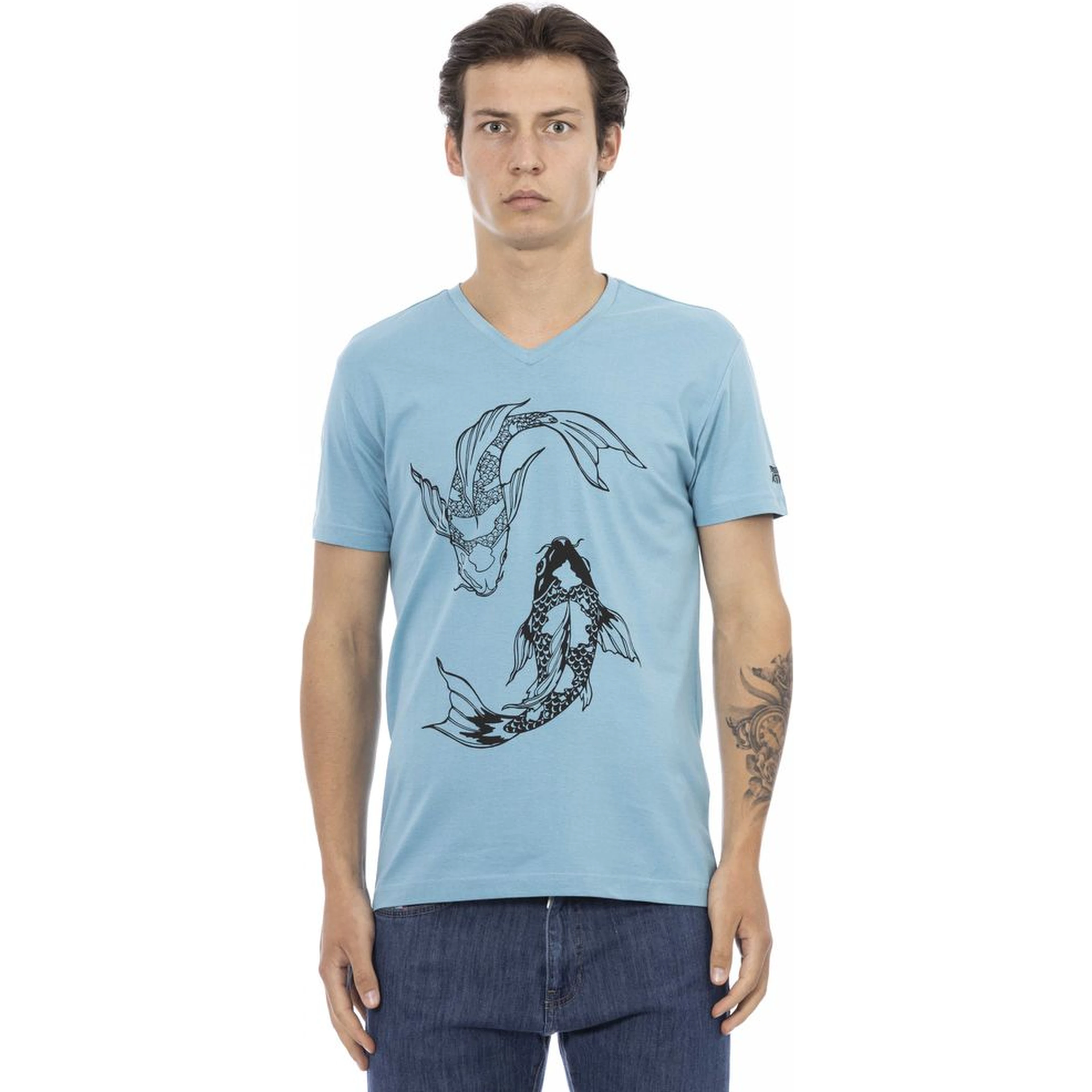 Light Blue Cotton T-Shirt