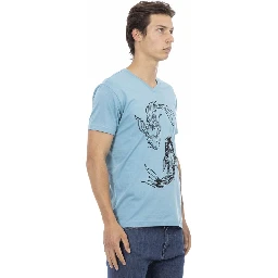 Light Blue Cotton T-Shirt