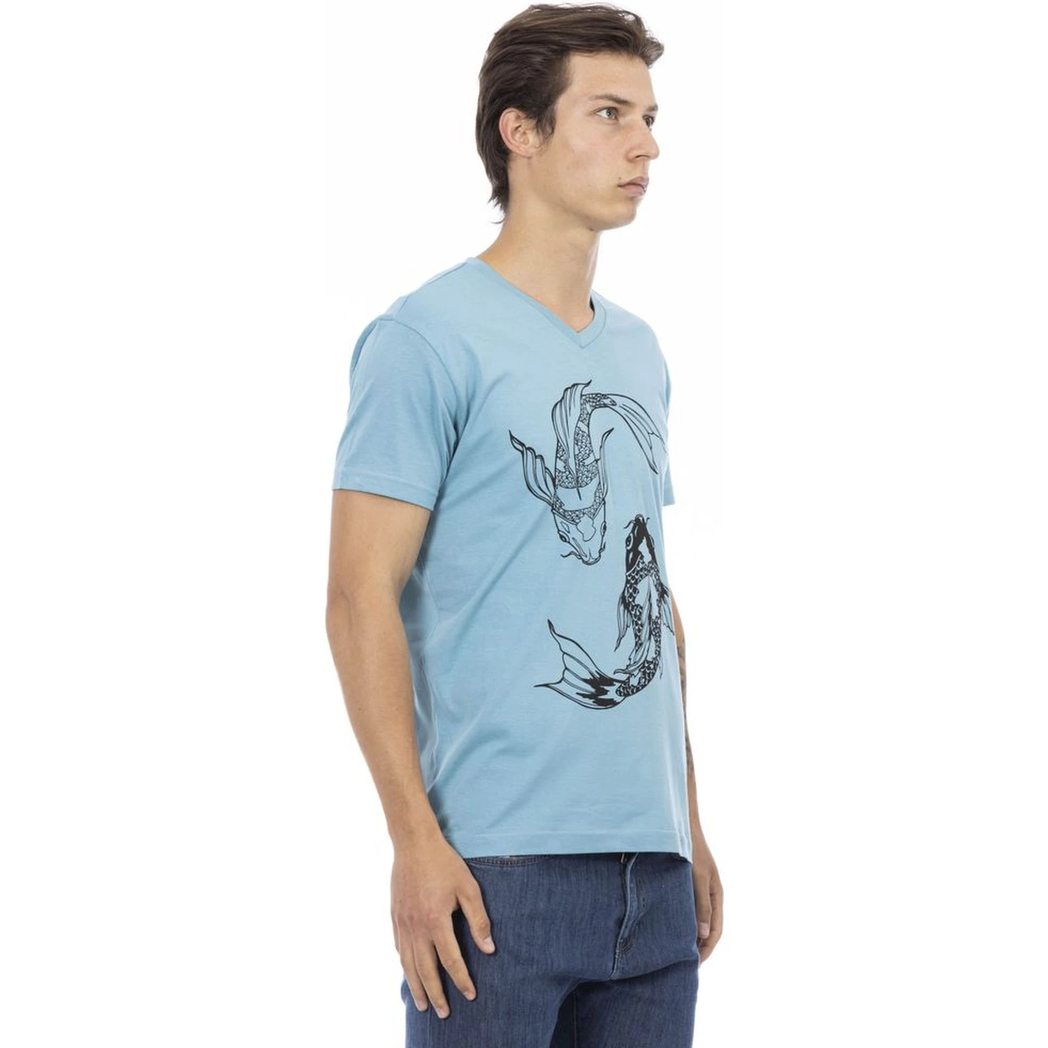 Light Blue Cotton T-Shirt
