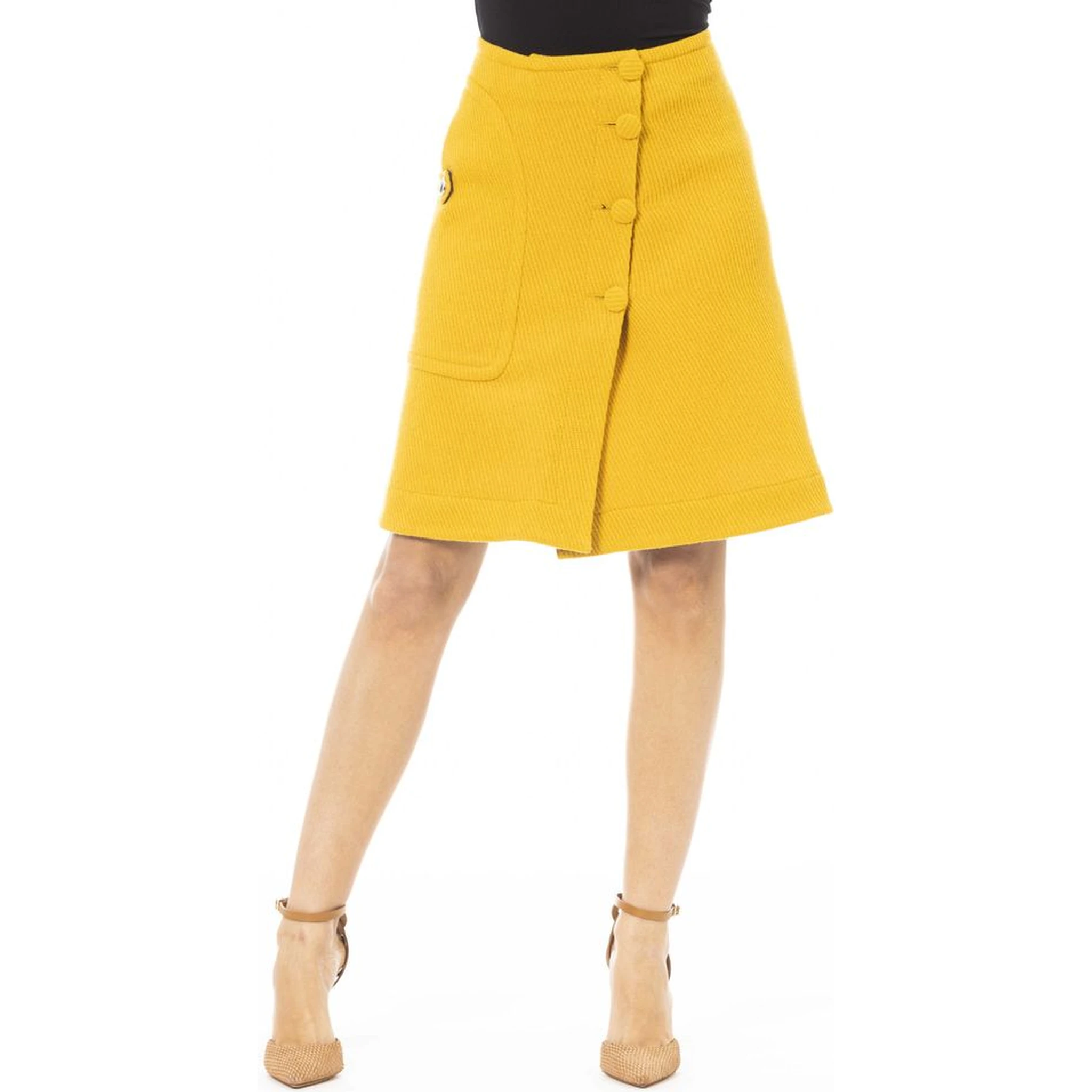 Yellow Wool Skirt