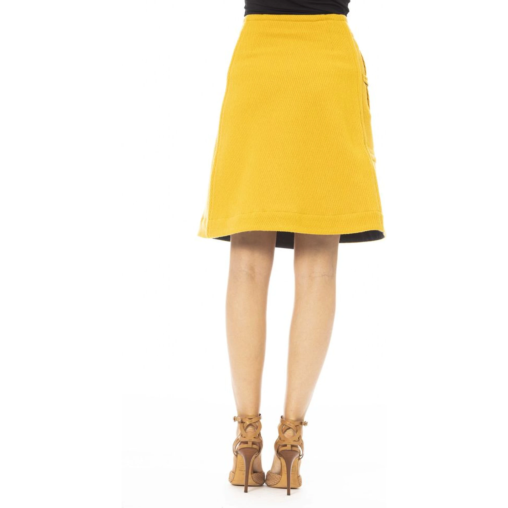 Yellow Wool Skirt