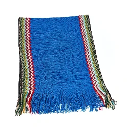 Blue Wool Scarf