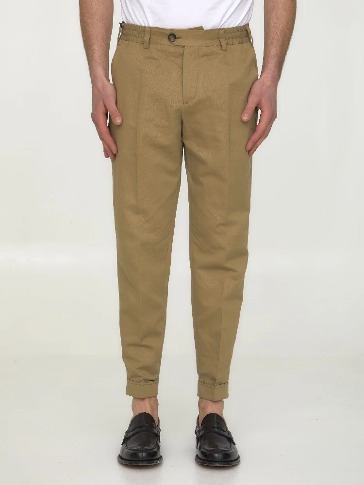 Cotton and linen trousers