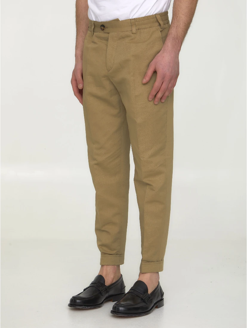 Cotton and linen trousers