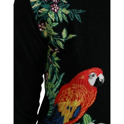 Black Bird Wool Long Sleeve Cardigan Sweater