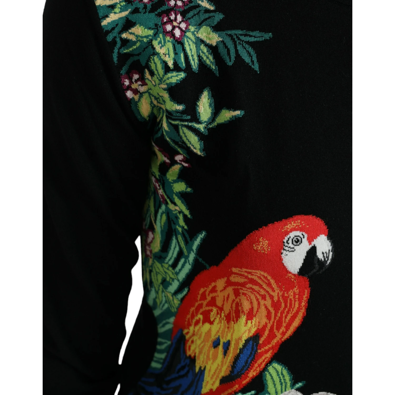 Black Bird Wool Long Sleeve Cardigan Sweater