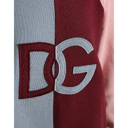 Multicolor Cotton Crewneck Pullover Sweater
