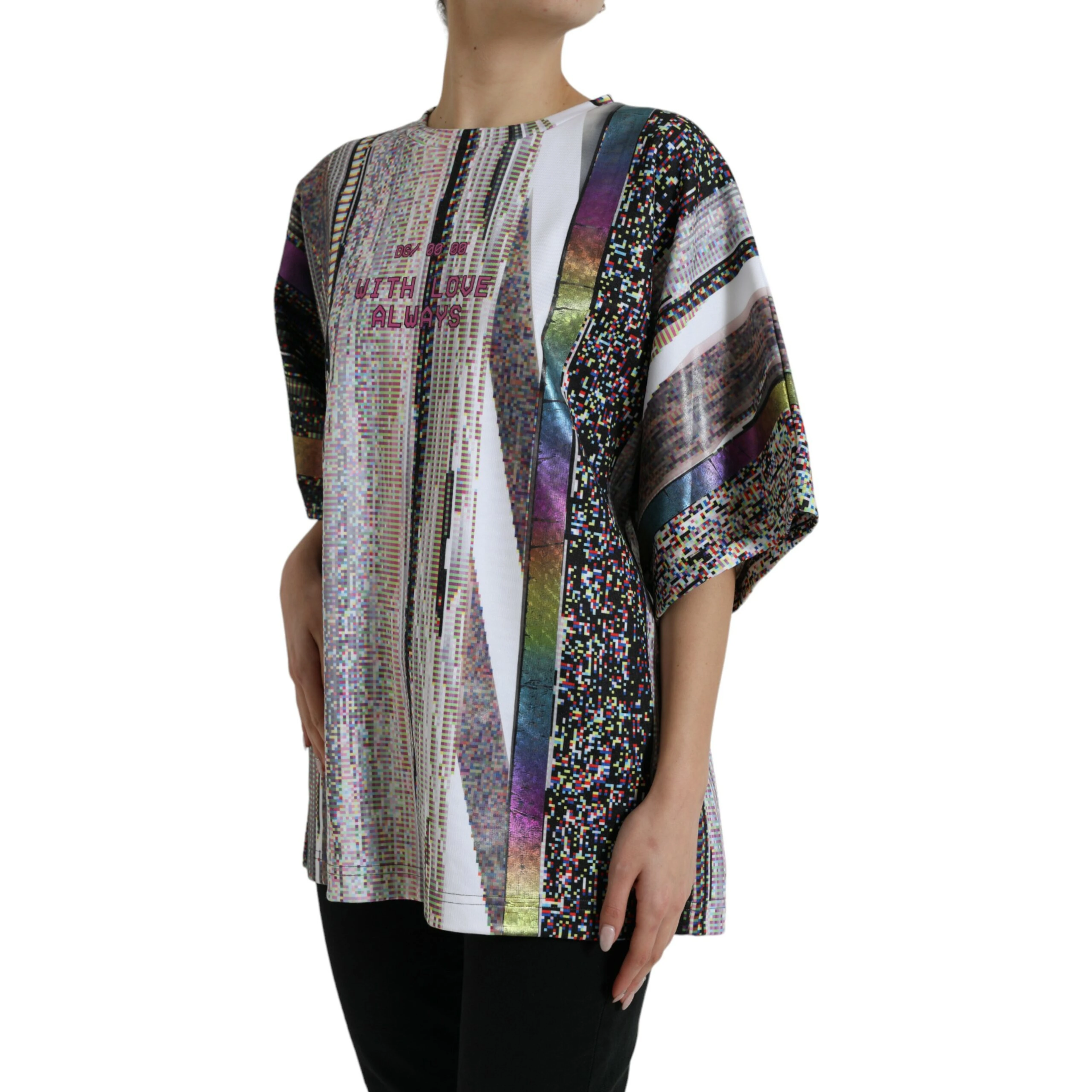 Multicolor With Love Always Print T-shirt