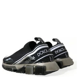 Black White Slip On Sneakers Sorrento Shoes