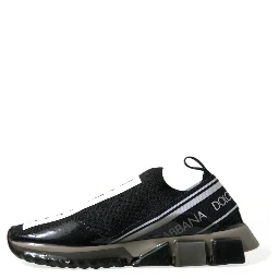 Black White Slip On Sneakers Sorrento Shoes