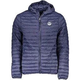 Blue Polyamide Jackets & Coat