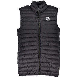 Black Polyamide Sleveless Jacket