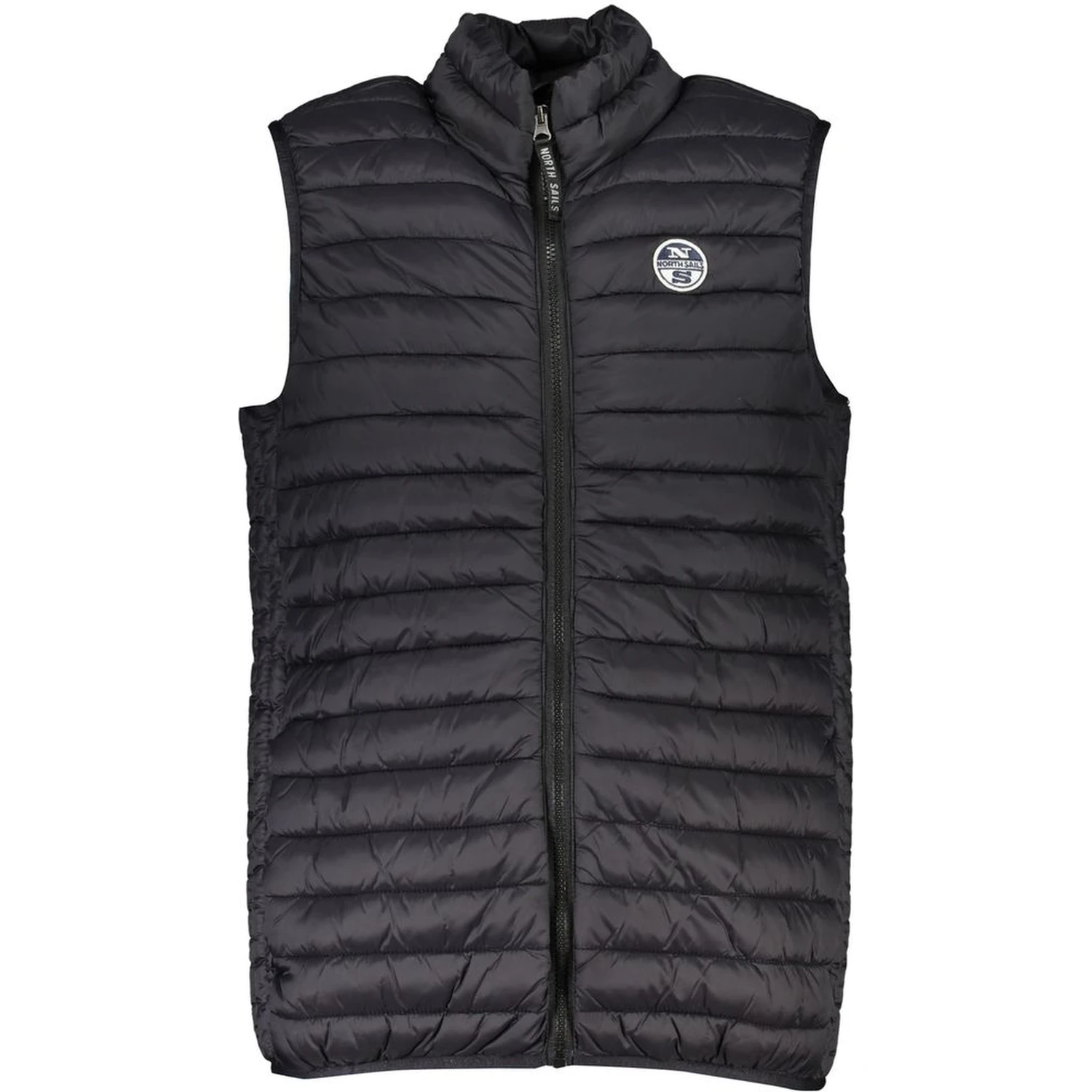 Black Polyamide Sleveless Jacket