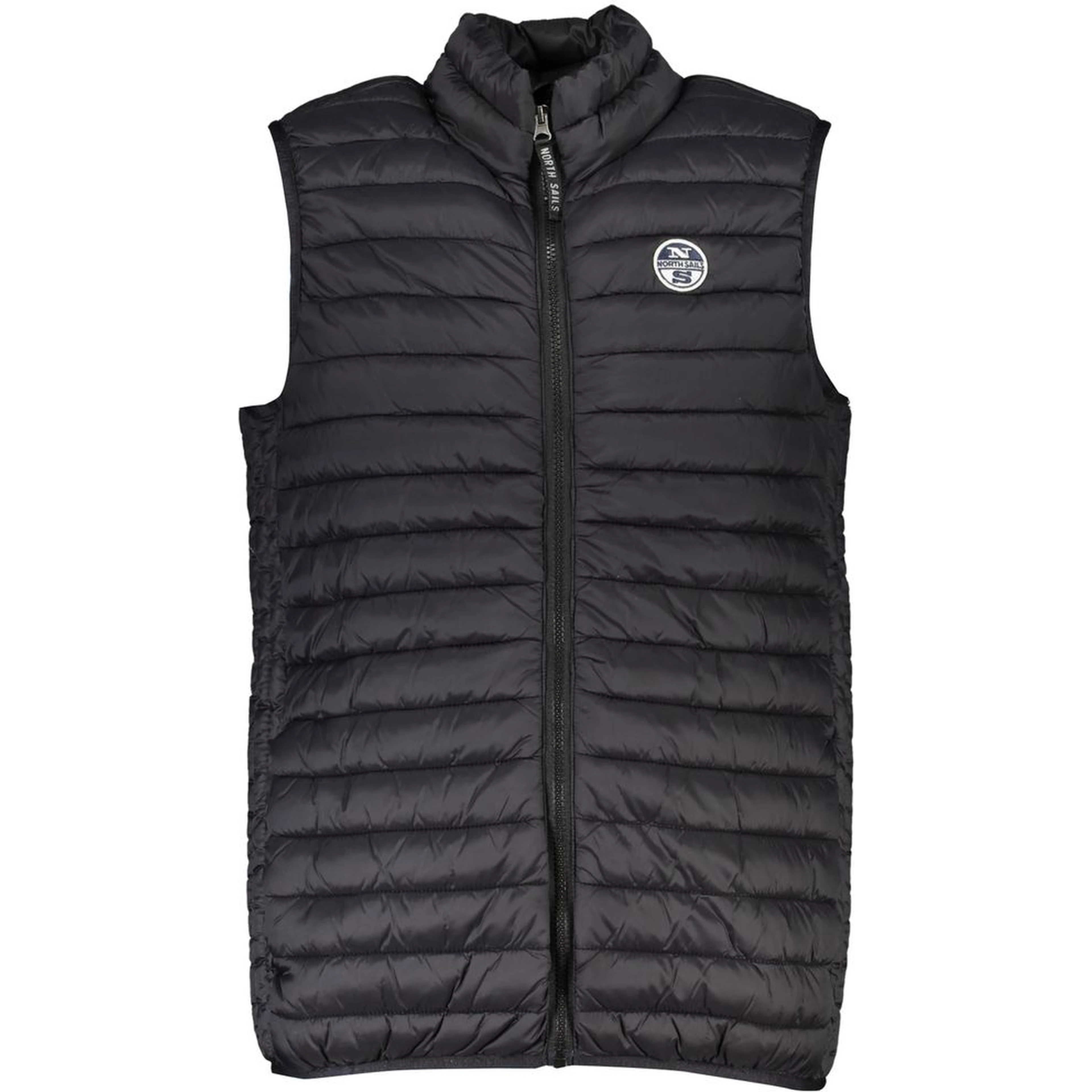 Black Polyamide Sleveless Jacket