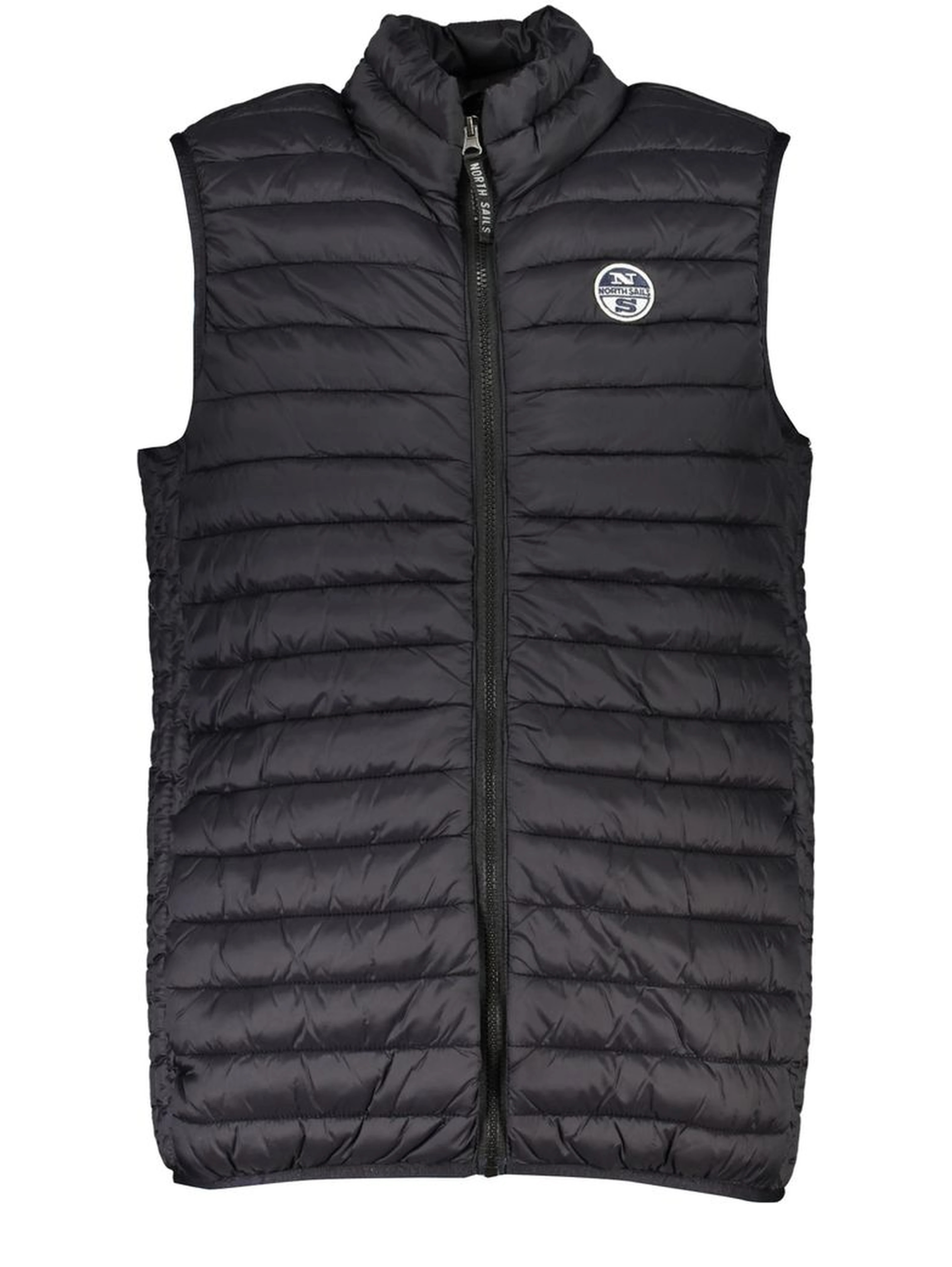 Black Polyamide Sleveless Jacket