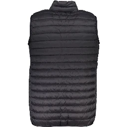 Black Polyamide Sleveless Jacket