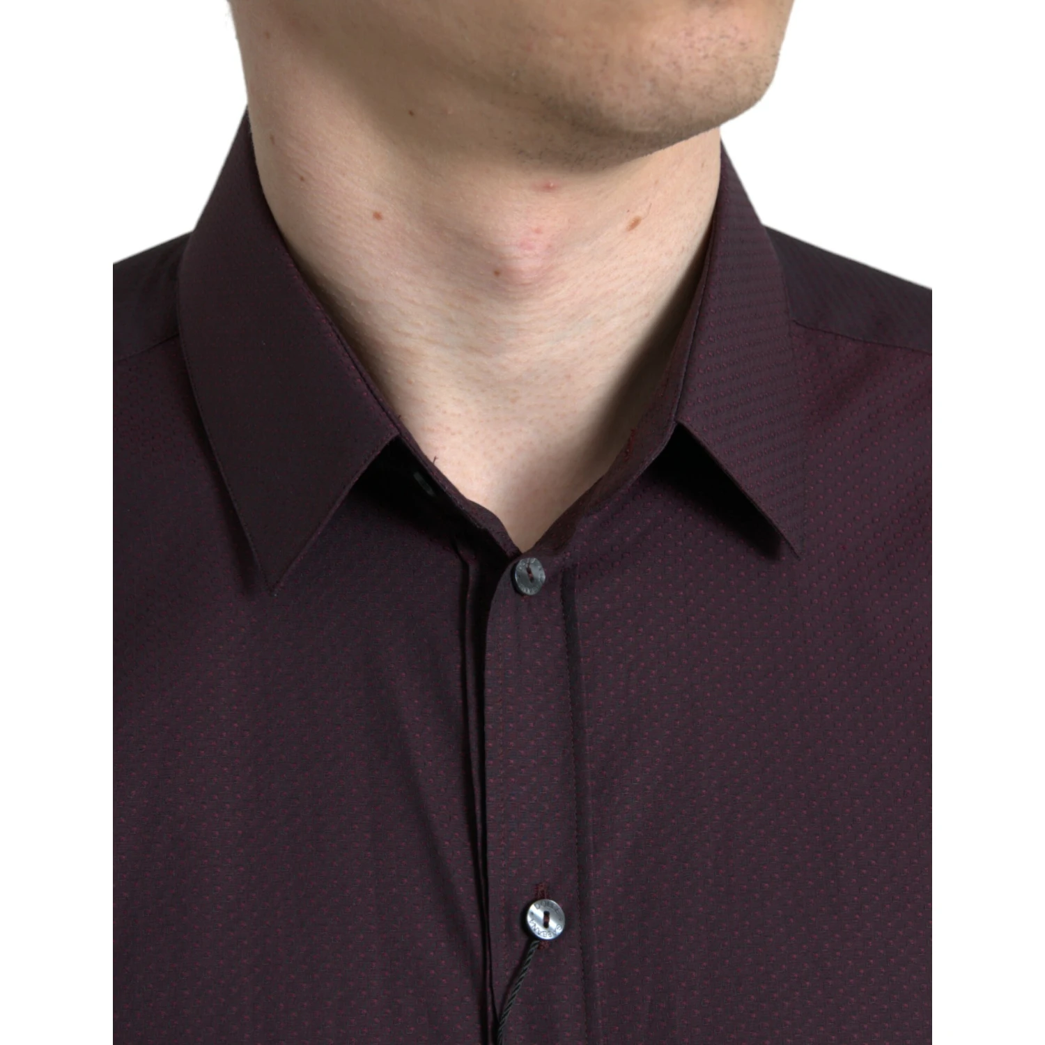 Maroon Jacquard Formal Dress MARTINI Shirt
