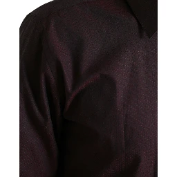 Maroon Jacquard Formal Dress MARTINI Shirt