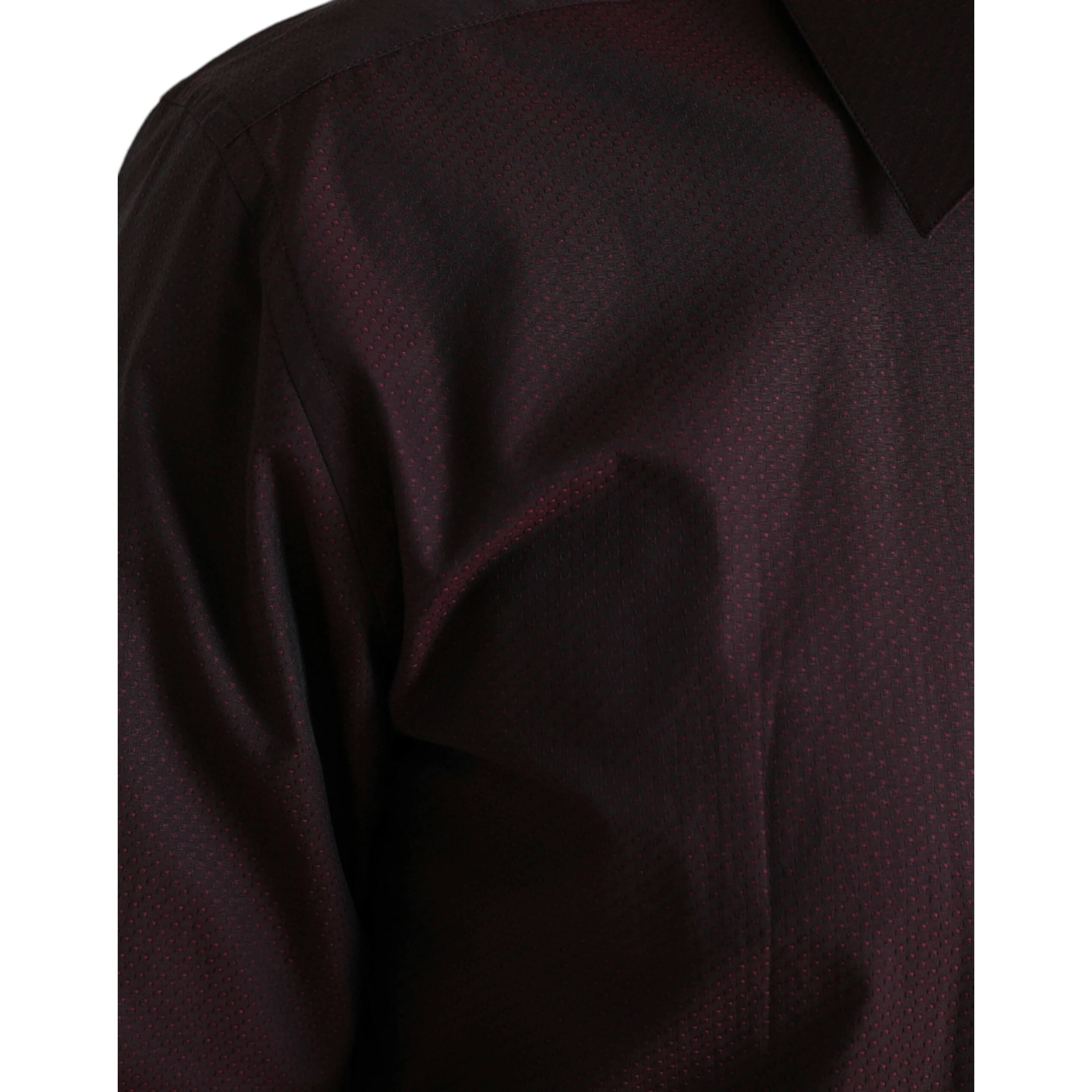 Maroon Jacquard Formal Dress MARTINI Shirt
