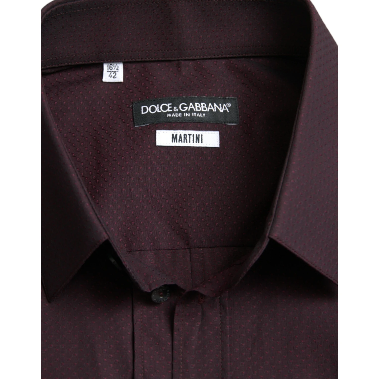 Maroon Jacquard Formal Dress MARTINI Shirt