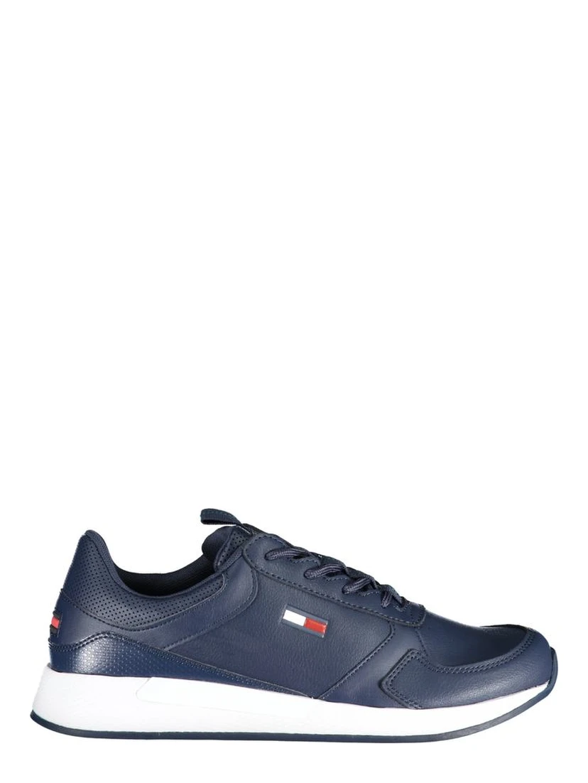 Blue Polyester Sneaker