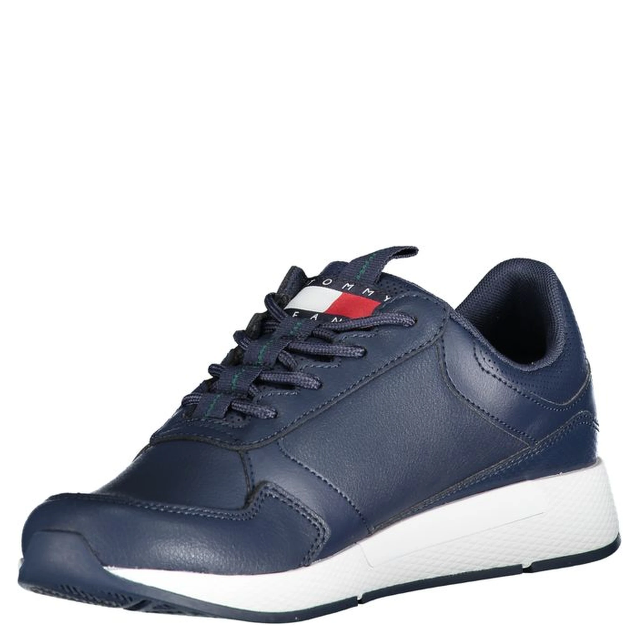 Blue Polyester Sneaker
