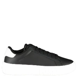 Black Polyester Sneaker