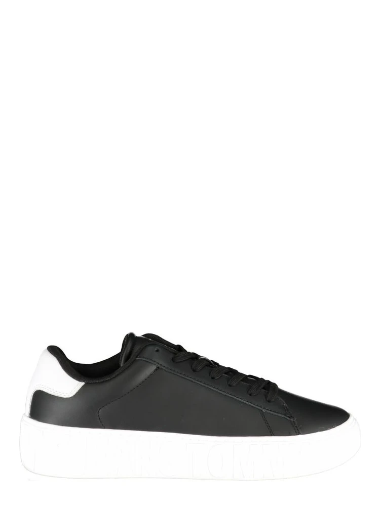 Platform Sneakers in a black and white colorway