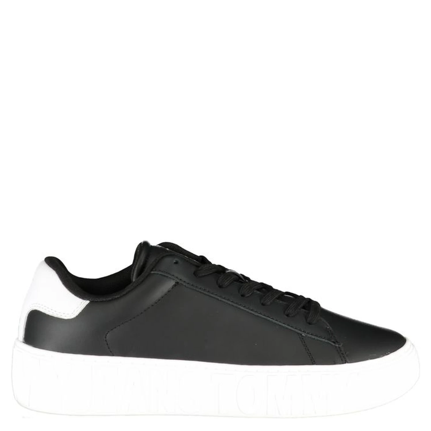 Platform Sneakers in a black and white colorway